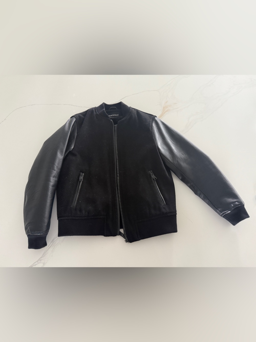 Emporio Armani Black Kids Bomber Jacket 7